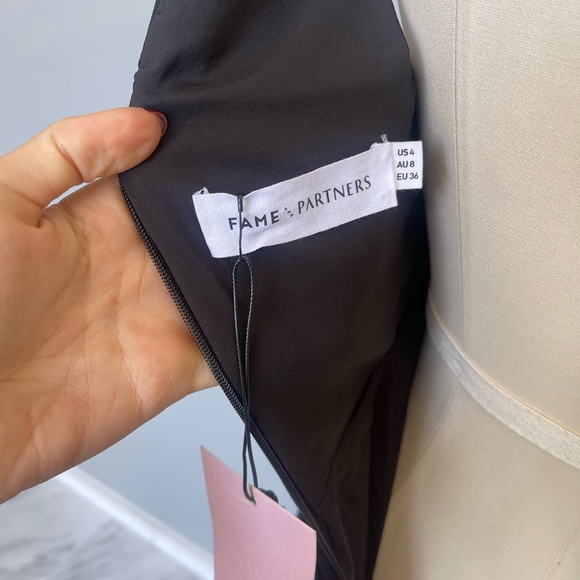 Fame and Partners Allegra Dress- v-neck pleat maxi - Picture 6 of 6